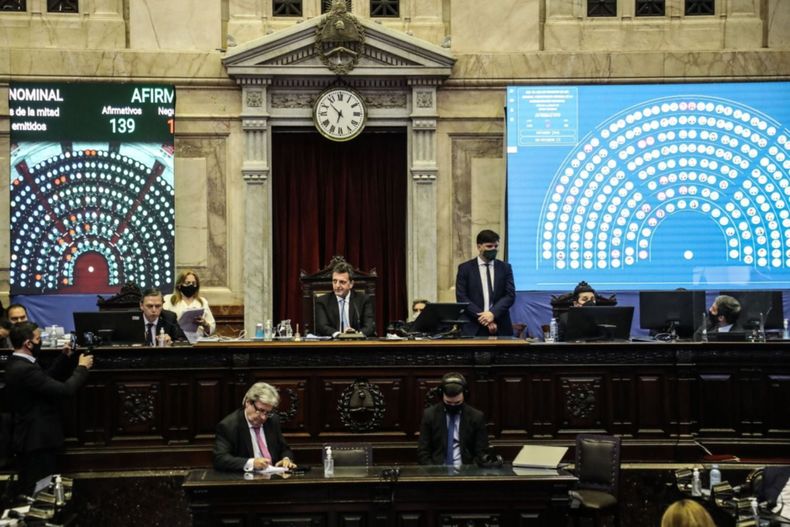 La Cámara de Diputados trata el presupuesto 2022 Cámara de Diputados Sergio Massa Martín Maquieyra Lucas Godoy