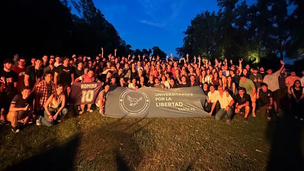 La agrupación universitaria de La Libertad Avanza busca crecer en estas elecciones en Rosario.