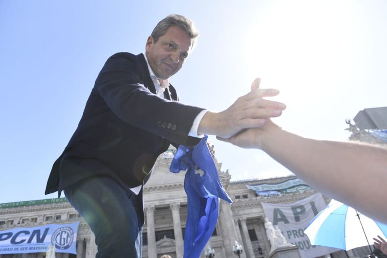 Sergio Massa, en campaña