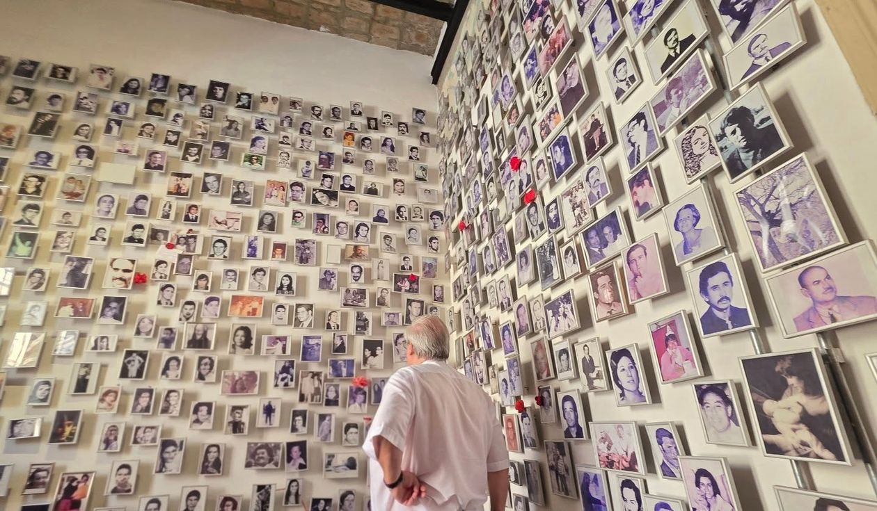 El Padre Angel Rossi en el Museo de la Memoria de Córdoba