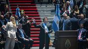Javier Milei en su discurso de asunción (Foto: Télam)