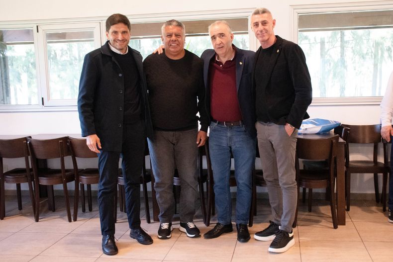 Maximiliano Pullaro, Chiqui Tapia, Ariel Sclafani y Christian D'Amico