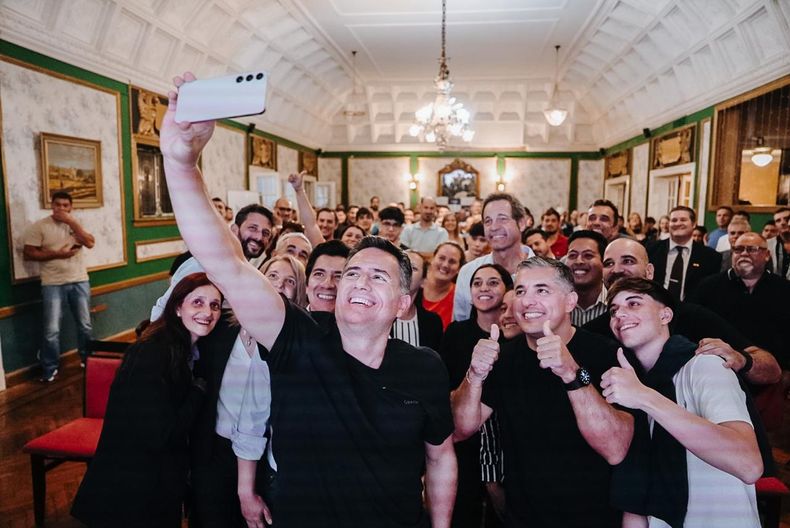 Gabriel Bornoroni, en un acto de LLA en Córdoba