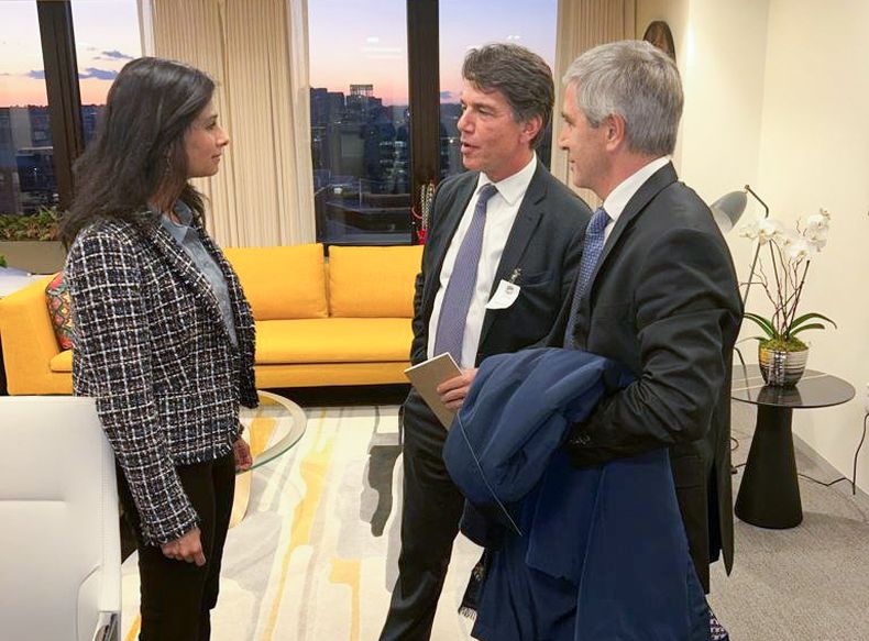 Gita Gopinath con Nicolás Posse y Luis Caputo (Foto: NA) Gita Gopinath con Nicolás Posse y Luis Caputo (Foto: NA)