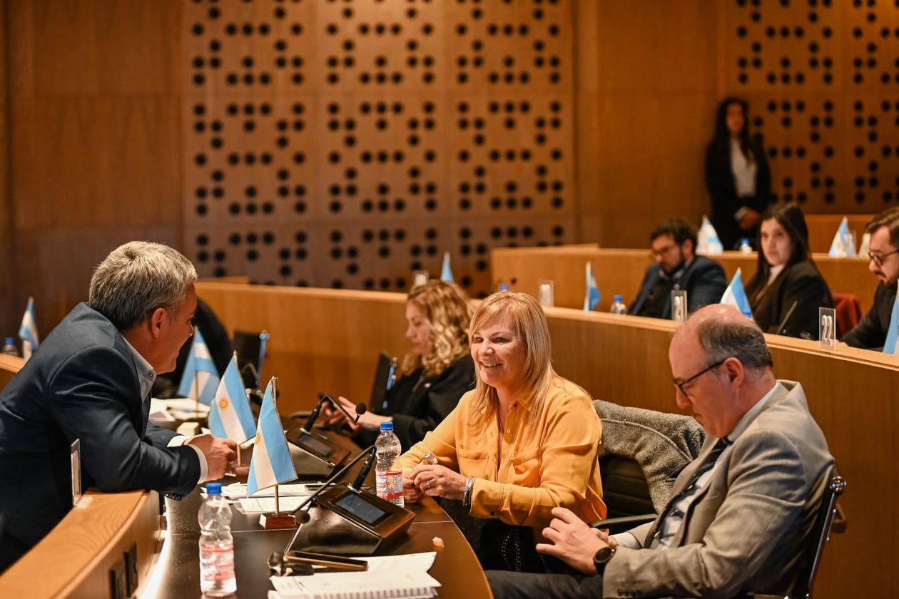 Juan Balastegui, Elisa Caffaratti, Sergio Piguillem, espadas del bloque de la UCR, opositor a Daniel Passerini
