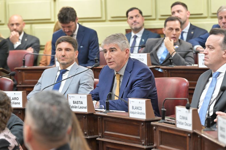 El ministro de Gobierno, Fabián Bastía, titular del bloque oficialista en la Convención