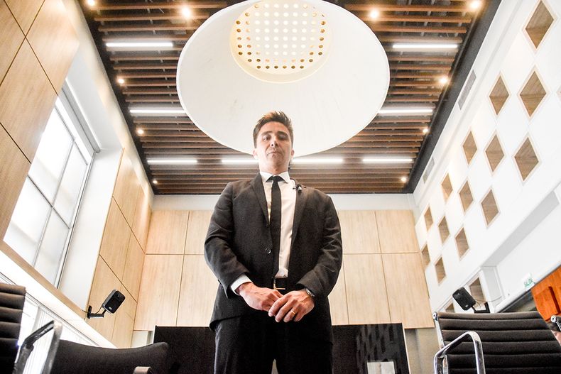 "Freddy" Intronati, ministro de Obras P&uacute;blicas de La Pampa: 43 a&ntilde;os, arquitecto, ambici&oacute;n pol&iacute;tica. FOTO: www.radiokermes.com &nbsp;