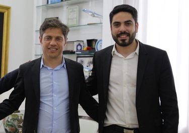 Axel Kicillof y Hugo Moyano (h)