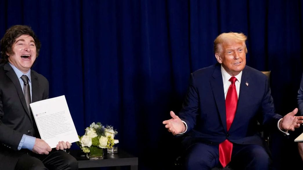 Javier Milei (Argentina) y Donald Trump (Estados Unidos), en la misma sintonía.