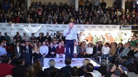 Macri, en su salsa: a la caza de votos para las PASO desde su tribuna preferida