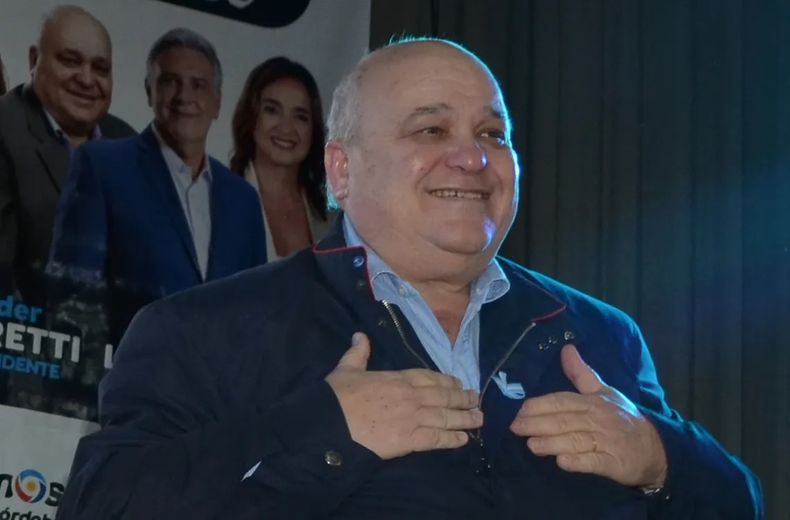 Ider Peretti, concejal opositor en la ciudad del este cordobés y hombre vinculado al agro, cercano a los K.