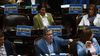 Germán Martínez y Cecilia Moreau, autoridades de Unión por la Patria en Diputados.&nbsp;