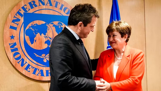 Sergio Massa y Kristalina Georgieva&nbsp;