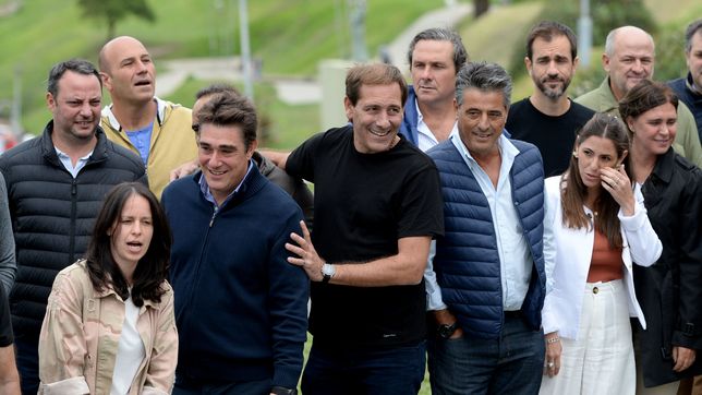 Julio Garro, Javier Iguacel, Soledad Martínez, y otros dirigentes del PRO en Mar del Plata.