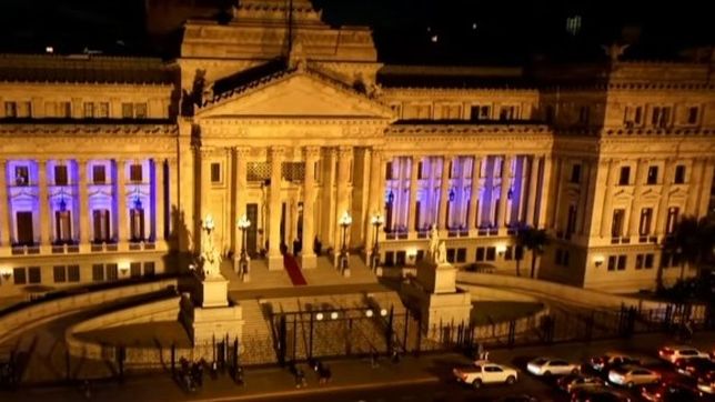 Imagen aérea del Congreso.