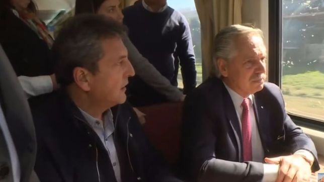 con el presidente de copiloto, arranca en santa fe el tren federal massa 2023
