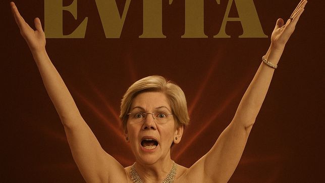 La senadora demócrata Elizabeth Warren, una Evita by Scott Bessent. La senadora demócrata Elizabeth Warren, una Evita by Scott Bessent.