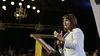 Patricia Bullrich en un evento con equipos técnicos en Funes, Santa Fe