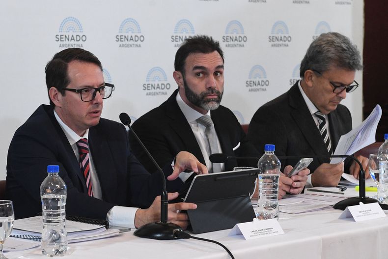 Carlos Guberman, Ezequiel&nbsp; Atauche (LLA) y Víctor Zimmermann (UCR).&nbsp; &nbsp;