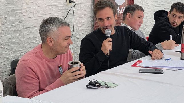 El diputado santafesino Esteban Paulón y Juan Rossi, presidente del Socialismo en Entre Ríos. El espacio tendrá que definir qué hace en Juntos si Rogelio Frigerio decide incorporar a LLA.
