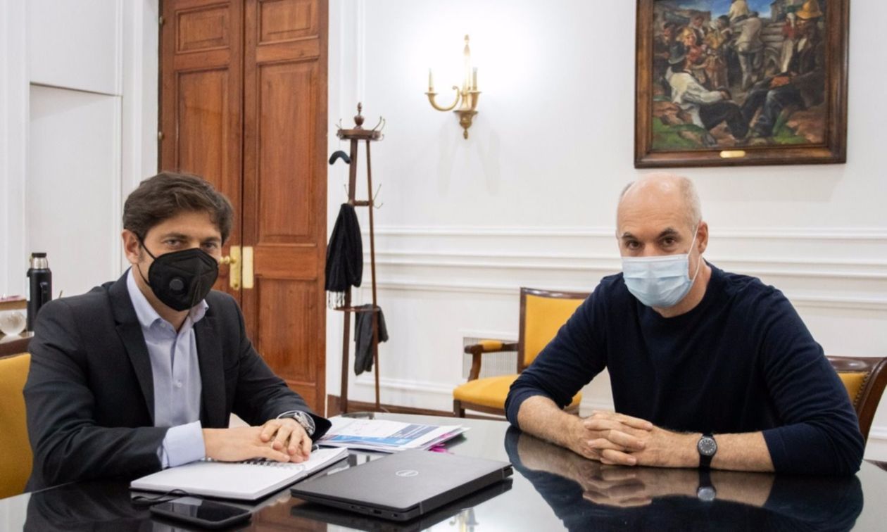 Axel Kicillof y Horacio Larreta