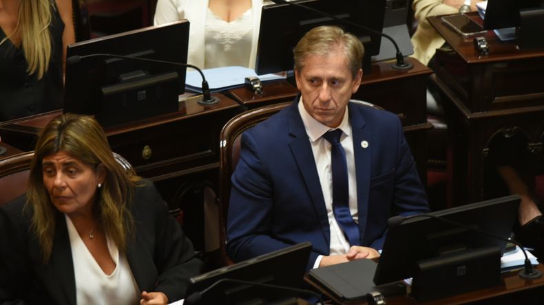 Mariana Juri y Eduardo Vischi, senadores de la UCR cercanos a gobernadores. Son claves en el futuro de Manuel Adorni.&nbsp;
