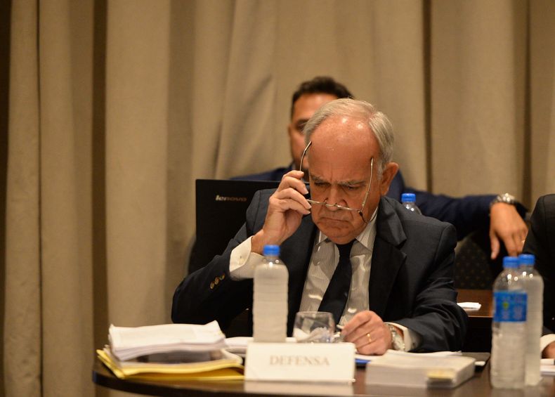 El exjuez de Avellaneda Luis Carzoglio en el jury de enjuiciamiento que lo apartó de la Justicia.