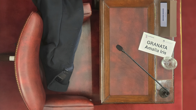 Silla vacía. Amalia Granata faltó a la última sesión de la Convención constituyente de Santa Fe, en la previa a las definiciones sobre la reelección de Pullaro. Silla vacía. Amalia Granata faltó a la última sesión de la Convención constituyente de Santa Fe, en la previa a las definiciones sobre la reelección de Pullaro.