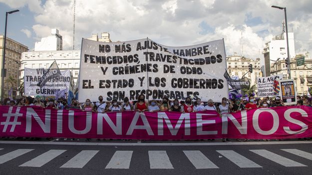 La marcha Ni una menos del 3 de junio pasado, contra la violencia de género.
