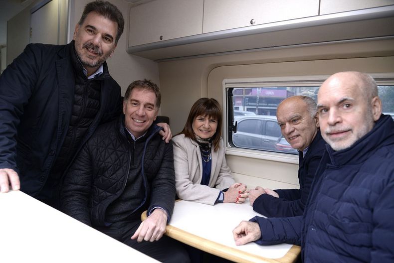 Patricia Bullrich, Horacio Rodríguez Larreta, Néstor Grindetti, Cristian Ritondo y Diego Santilli.&nbsp;