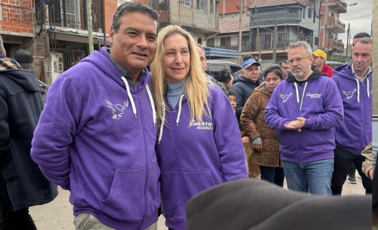 Luis Ontiveros y Karina Milei.