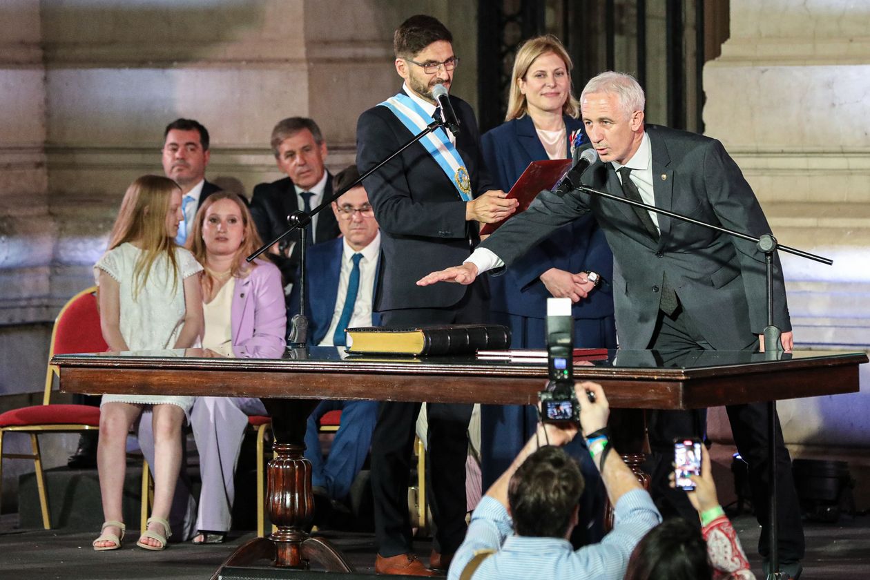 Maximiliano Pullaro y Cunha, el día de la toma de juramento.