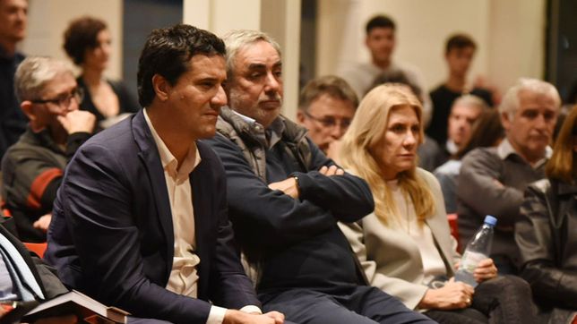 Maximiliano Abad y Miguel Fernández, cabezas del último plenario radical en Buenos Aires.