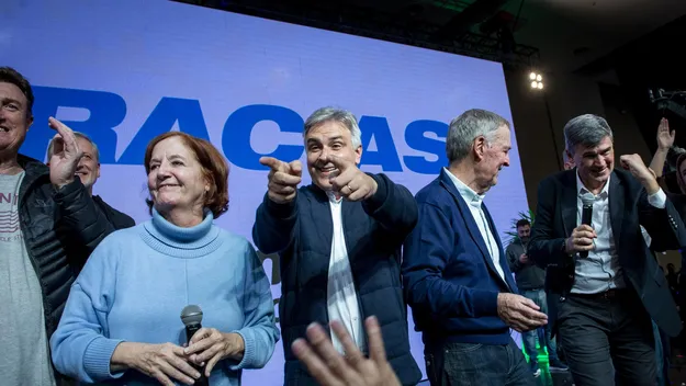 Martín Llaryora, Alejandra Vigo, Juan Schiaretti, Daniel Passerini