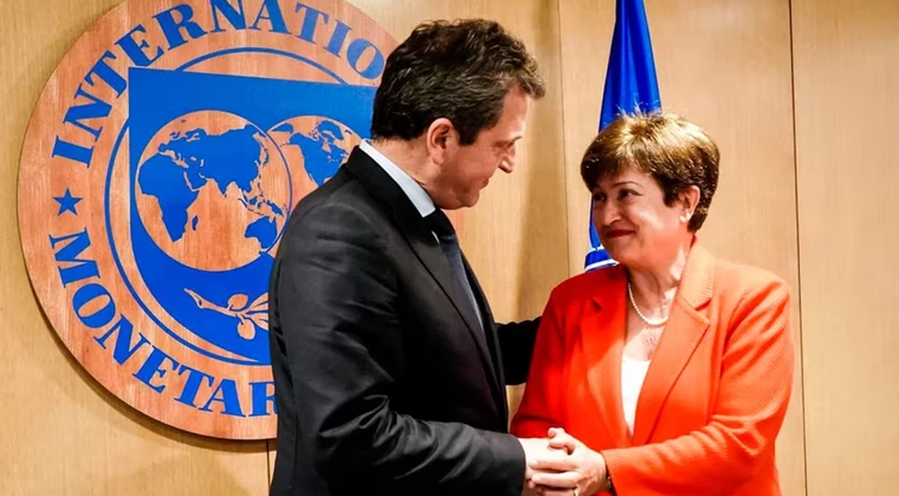Sergio Massa y Kristalina Georgieva&nbsp;