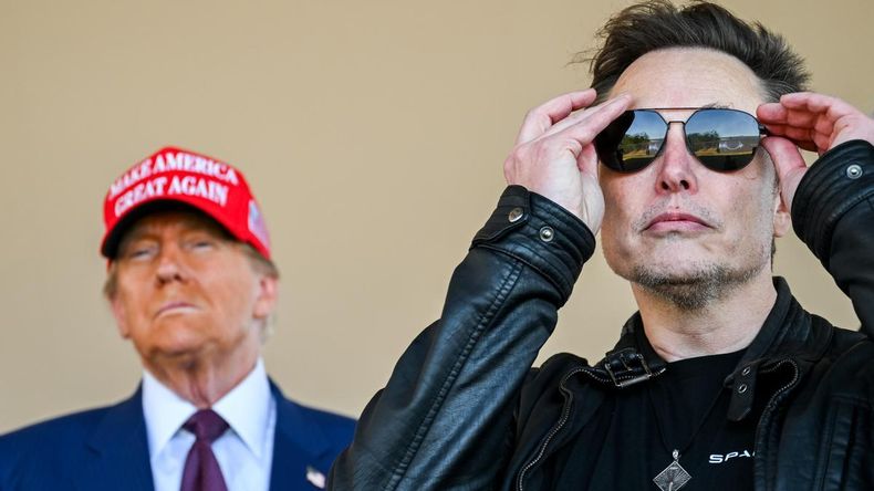 Donald Trump y Elon Musk.