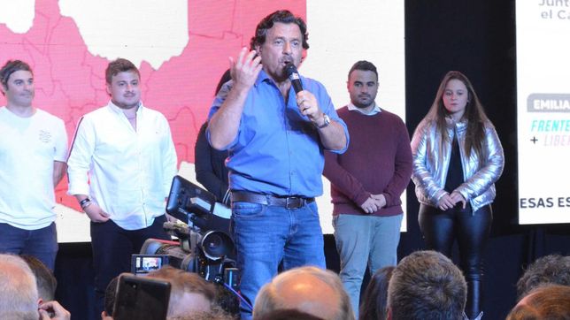 Gustavo Sáenz habla tras un victoria electoral en Salta