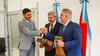 Los gobernadores Maximiliano Pullaro, Rogelio Frigerio y Martín Llaryora. Los gobernadores Maximiliano Pullaro, Rogelio Frigerio y Martín Llaryora.