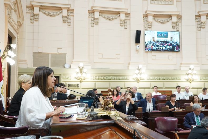 Clara García, presidenta de la Cámara de Diputados de Santa Fe.