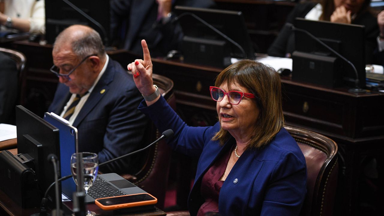 Patricia Bullrich, durante la votación por el traspaso de la Justicia a la Ciudad.&nbsp;