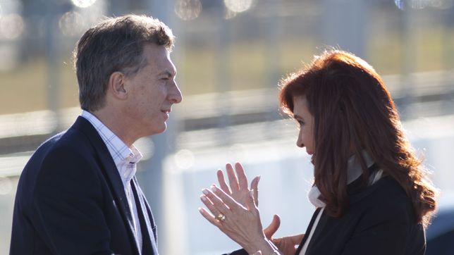 Mauricio Macri y Cristina Fernández de Kirchner.