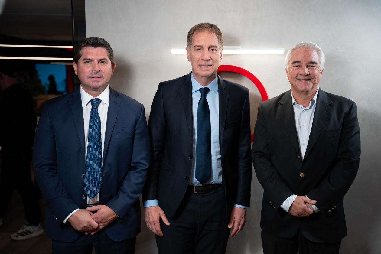 Marcelo Orrego, Diego Santilli y Pablo Deluca.
