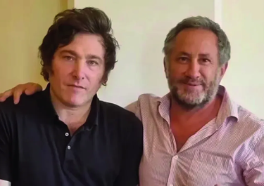 Pablo de la Torre y Javier Milei.
