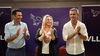 Adrian Nuñez Karina Milei y Martín Menem en Misiones.