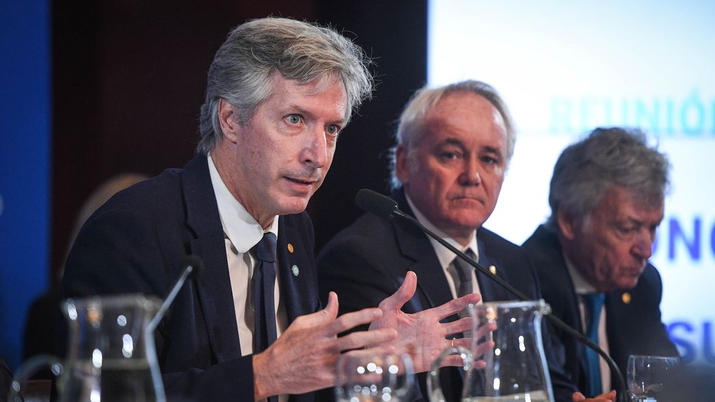 Santiago BasuilI, presidente del BCRA, en el Senado.&nbsp;