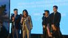 Cristina Fernández de Kirchner con el cuentagotas de la nueva canción en escenario compartido con Axel Kicillof.