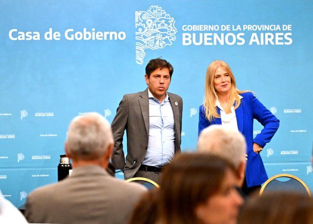 Axel Kicillof y Verónica Magario.