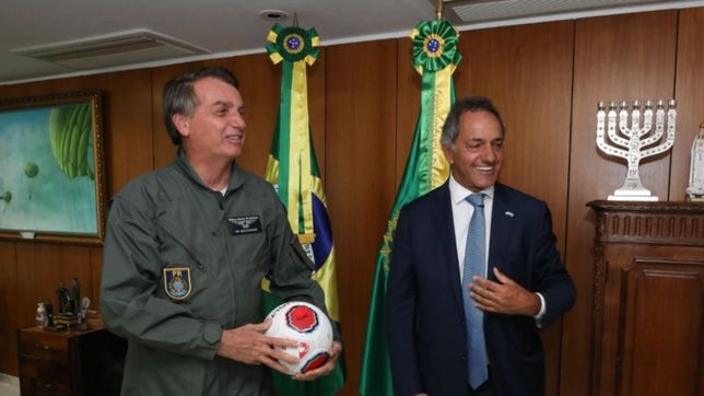 scioli intima con el amigo bolsonaro y asfalta la ruta de fernandez a brasil