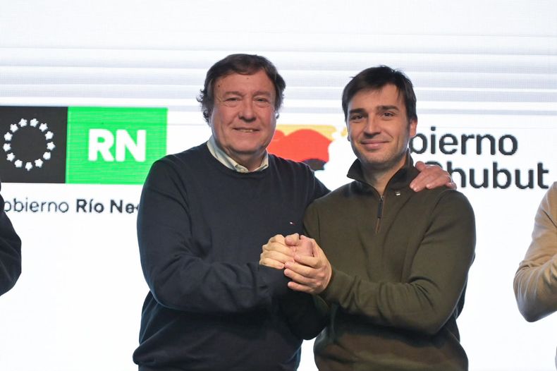 Alberto Weretilneck e Ignacio Torres, gobernadores de Río Negro y Chubut.&nbsp;