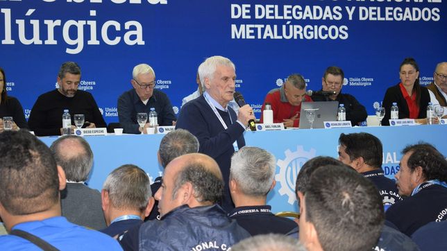 Antonio Caló en el Congreso Nacional de la UOM